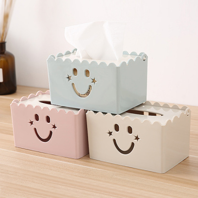 简约客厅家用纸巾盒茶几桌面抽纸盒餐厅巾纸收纳盒创意镂空纸抽盒