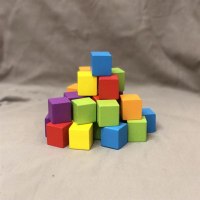 几何图形正方体积木方块模型小学生数学教具观察物体一二三四年级 2.0cm30颗彩色[推荐款]