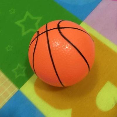 儿童卡通篮球架玩具室内男童小孩宝宝投篮户外玩具男孩4岁玩具球 1个球