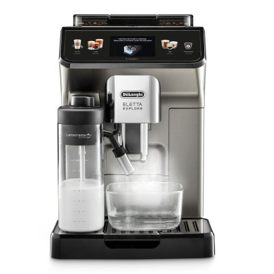 德龙(Delonghi)咖啡机 探索者 全自动咖啡机 家用 原装进口 智能互联 触控操作 ECAM450.76.T