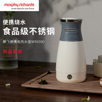 摩飞电器(MORPHY RICHARDS)MR6090灰色便携式烧水壶电热家用水壶小型旅行电热水壶一体全自动电水壶 灰