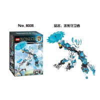 子玩具新年生化战士系列烈焰塔虎英雄拼装积木机器人拼图男孩 6005冰系守卫者