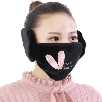 2020新款女士耳口罩一体护耳冬季户外骑车加厚口罩保暖耳套二合一