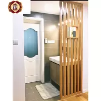 三维工匠实木花格隔断 客厅屏风 进玄关 入户隔断 实木格栅 干湿区隔断