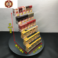 三维工匠小卖部超市便利店烟架烟柜亚克力展示架安全套梯形收银台小货架子