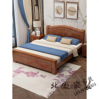 实木床双人床1.8米主卧现代简约1.5工厂直销床经济型婚床新中式床