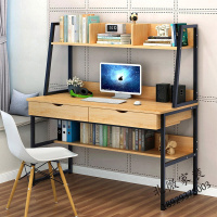 书桌简约现代人造板书房家具台式家用电脑桌办公室写字台书桌笔记本简易办公桌 电脑桌 书桌