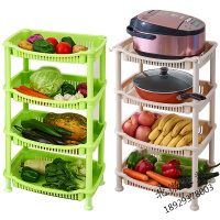 厨房蔬菜置物架果蔬收纳筐放菜架子厨具锅架塑料储物落地组合多层