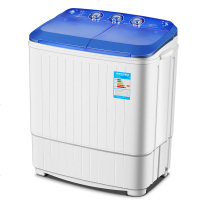 5KG公斤双桶双杠半自动迷你小型家用洗衣机脱水甩干不锈钢桶代发 茶色+不锈钢洗桶+UV蓝光
