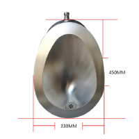品牌直营> 304不锈钢小便斗 男士监狱公共场 挂墙式小便器、小便器安心抵