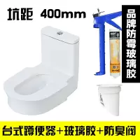 坐便器改蹲便器 防臭台式陶瓷带水箱蹲便器套装 蹲坑蹲厕安心抵