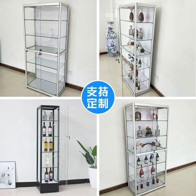 饰品展示柜玻璃柜透明礼品化妆品模型展示柜小乐高陈列柜家用安心抵