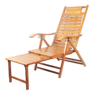 竹躺椅折叠椅子靠背午休椅午睡床沙滩懒人靠椅阳台老人家用乘凉椅安心抵