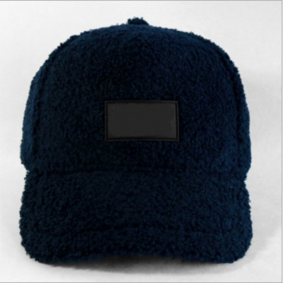羊羔绒帽新款棒球帽加厚毛绒鸭舌帽百搭冬季亲子棒球帽羊羔毛