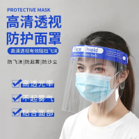 防护面罩防飞沫唾液遮脸防油烟防飞溅透明面具男女款护脸神器 防护面罩 3个