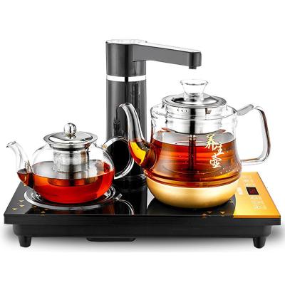 蒸汽煮茶器黄金蛋全自动玻璃电热蒸茶器自动上水壶普洱黑茶泡茶煮茶壶 半自动-黑色