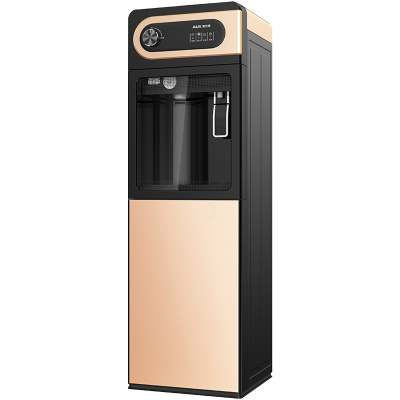 奥克斯饮水机立式家用台式小型全自动智能冷热桶装水制冷制热新款 金色 温热