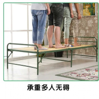 符象竹板折叠床竹床简易单双人乘凉加固加宽家用午休办公