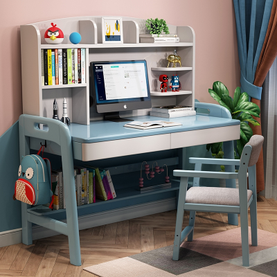 木质书桌小学生可升降写字桌椅套装符象简约家用桌儿童学习桌子电脑桌