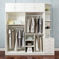 衣柜家用卧室现代简约经济型推拉门符象简易柜子木质储物大衣橱