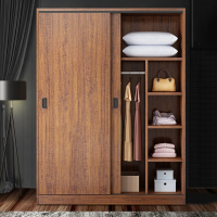 推拉门衣柜家用卧室现代简约出租房用符象经济型木质质收纳小户型柜子
