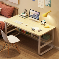 符象电脑桌台式家用写字桌简约现代钢木办公桌双人桌卧室简易桌学习桌