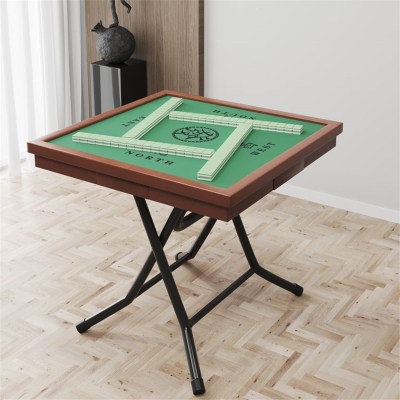 符象麻将桌家用折叠棋牌桌手搓简易打牌台手动方桌小型麻将牌桌子面板