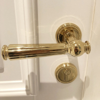 符象美式金色门锁轻奢室内北欧法式房门锁卧室把手磁吸门锁