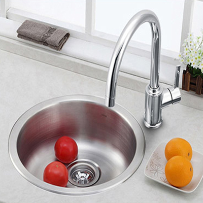 摩恩(MOEN)圆形水槽单槽套餐小户型厨房台下洗菜盆洗碗槽23607
