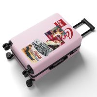 行李箱女学生韩版密码拉杆箱旅行箱箱子高颜值潮流大容量卡通|J-可口可乐-粉 28寸（超大尺寸）