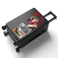行李箱女学生韩版密码拉杆箱旅行箱箱子高颜值潮流大容量卡通|J-可口可乐-黑 20寸（登机用）