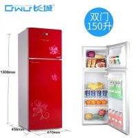 三开门家用小冰箱130L电冰箱双门冷冻小型冰箱节能|150天山红