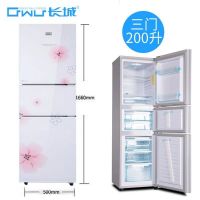 三开门家用小冰箱130L电冰箱双门冷冻小型冰箱节能|200天山白