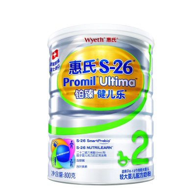 惠氏铂臻2段780g*6罐 较大婴儿配方奶粉(6-12个月)二段