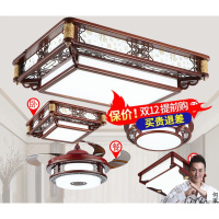 苏宁放心购 新中式吸顶灯套餐中国风实木客厅灯长方形仿古餐厅卧室中式灯具