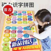 0-3到6岁儿童磁力识字拼图宝宝磁性幼儿早教书认字板益智女孩玩具