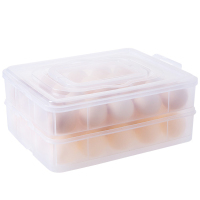  双层可叠加鸡蛋盒厨房保鲜盒 带盖塑料蛋托盒子鸡蛋收纳盒