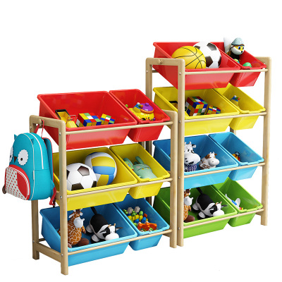 儿童玩具收纳架整理架多层置物架收纳箱宝宝玩具架储物柜架子
