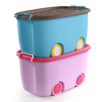 儿童玩具收纳箱筐家用储物盒塑料盒子宝宝衣服零食柜装整理