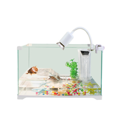 玻璃乌龟缸鱼缸水陆缸家用带晒台别墅大型小型养乌龟专用缸生态缸