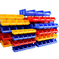 零件盒组合式物料盒加厚斜口组立塑料螺丝收纳盒五金配件货架分类工具盒元件盒子