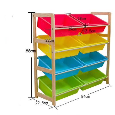 实木架玩具收纳架玩具架多层置物架宝宝玩具分类架整理架