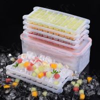 自制冰块盒制冰盒冰箱家用做小冰格的硅胶商用网红雪糕冻冰块模具|24和36格是硅胶其他是食品级PP