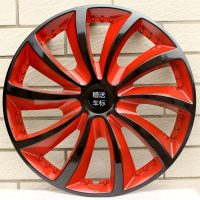 适用飞度锋范哥瑞新飞度车轮毂盖轮毂罩改装15寸轮毂装饰盖 15寸旋风款:黑+红