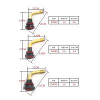 摩托车真空胎气嘴电动车轮胎纯铜气弯嘴防漏气电动车轮胎气嘴 小号100支[电动车专用]