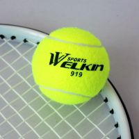 WELKIN网球(1只装)|weljin网球初学者高弹性耐打训练球拍耐磨初中级比赛球按摩宠物球V7