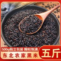 黑米1斤新米东北黑米黑糯米装糙米农家杂粮黑香米