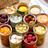 赛卡伊 新鲜水果罐头混合6罐装每罐425克黄桃罐头椰果菠萝橘子梨什锦草莓