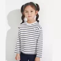 巴拉巴拉女童纯棉T恤休闲2021春装新款儿童打底衫潮