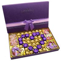 德芙巧克力礼盒水晶球糖果水果零食礼包送朋友生日圣诞节640g